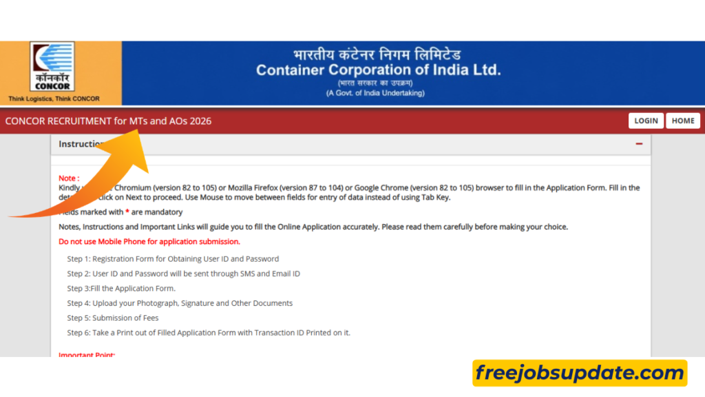Concor recruitment 2026 official website