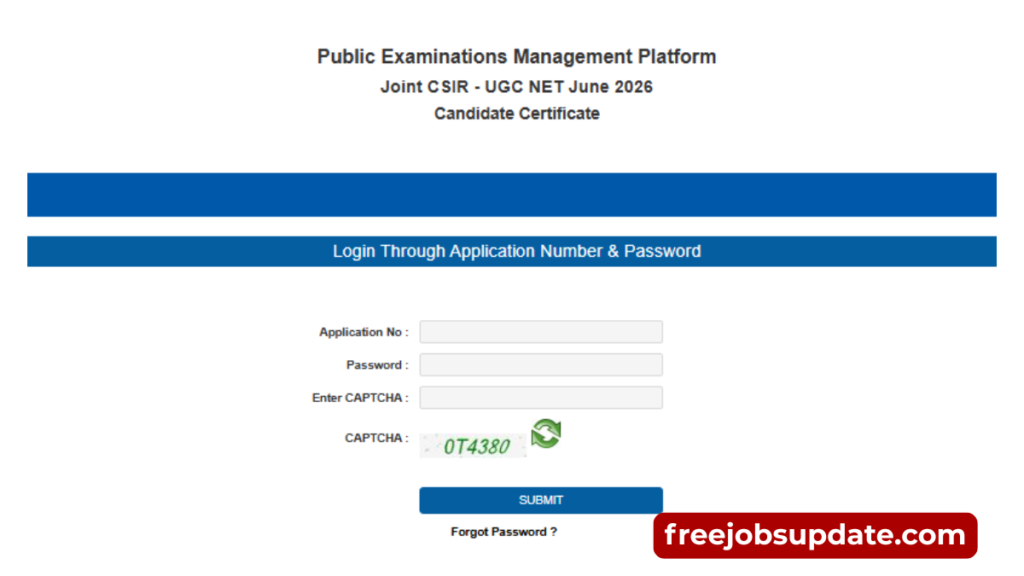 Csir ugc net candidate certificate 2026 download