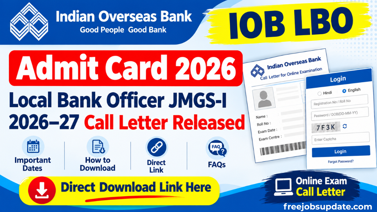 IOB LBO Admit Card 2026
