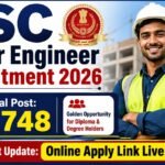 SSC JE Vacancy 2026 for 1748 Junior Engineer Posts, Direct Online Apply Link Here. Check Now