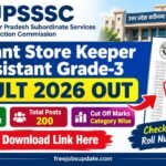 UPSSSC Assistant Store Keeper Result 2026 Out, Check Final Result & Cut Off – Direct Download Link Here