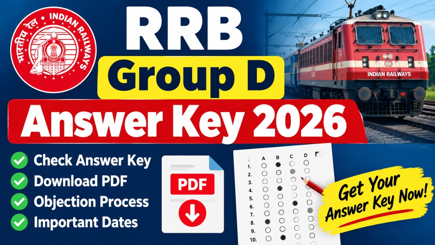 rrb group d answer key 2026