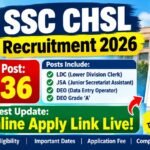 SSC CHSL Notification 2026: Apply Online for 2,536 Posts, Eligibility, Fee, Exam Pattern & More