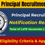 UPESSC Principal Recruitment 2026: for 1475 Post, Notification and Online Apply Link Here