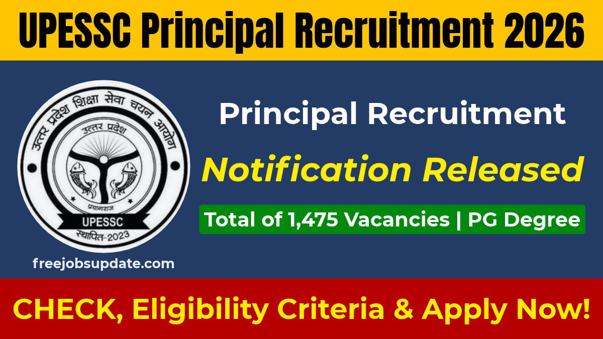 UPESSC Principal Recruitment 2026