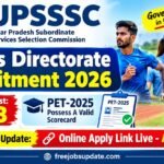 UPSSSC Sports Directorate Online Form 2026: for 108 Post, Notification and Online Apply Link Here