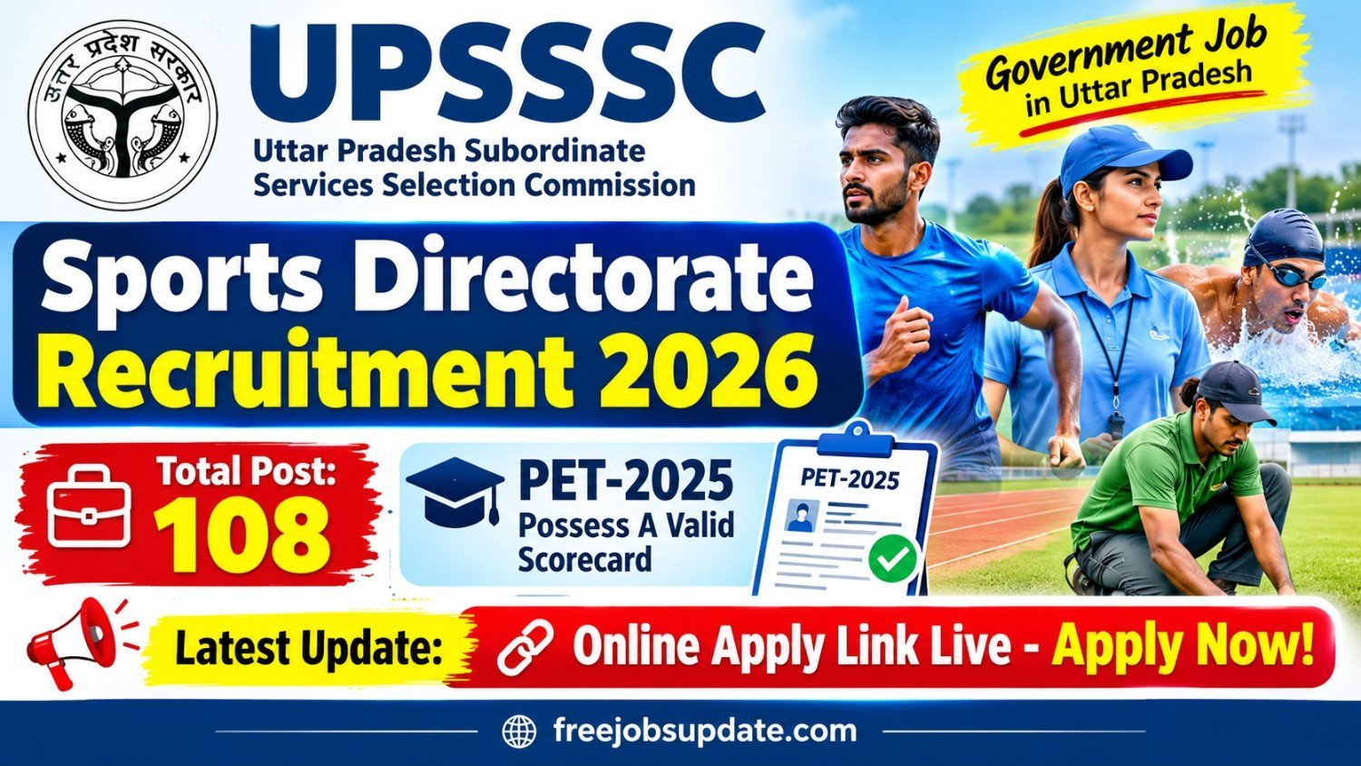 Upsssc sports directorate online form 2026